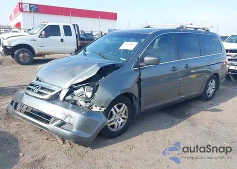 2007 Honda Odyssey Ex-L z USA, uszkodzony, nr VIN 5FNRL38747B427128